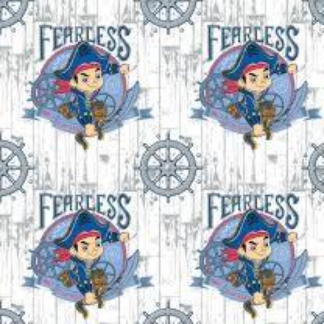 Jake and the Neverland Pirates Flannel Fabric Curtain