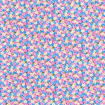 Multicolored Floral Keepsake Calico Cotton Fabric