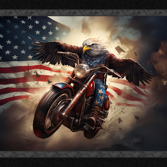 Freedom Rider Panel Cotton Fabric