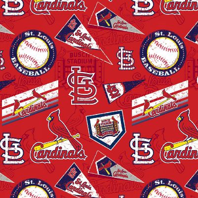 Handmade Valance or Curtain Panel Cardinals Flag