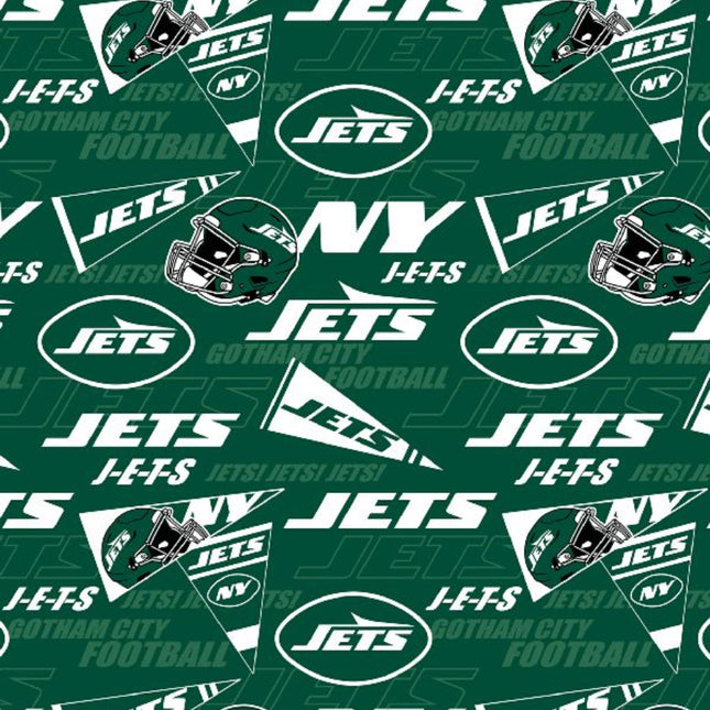 Jets Retro 45" Wide Cotton Fabric