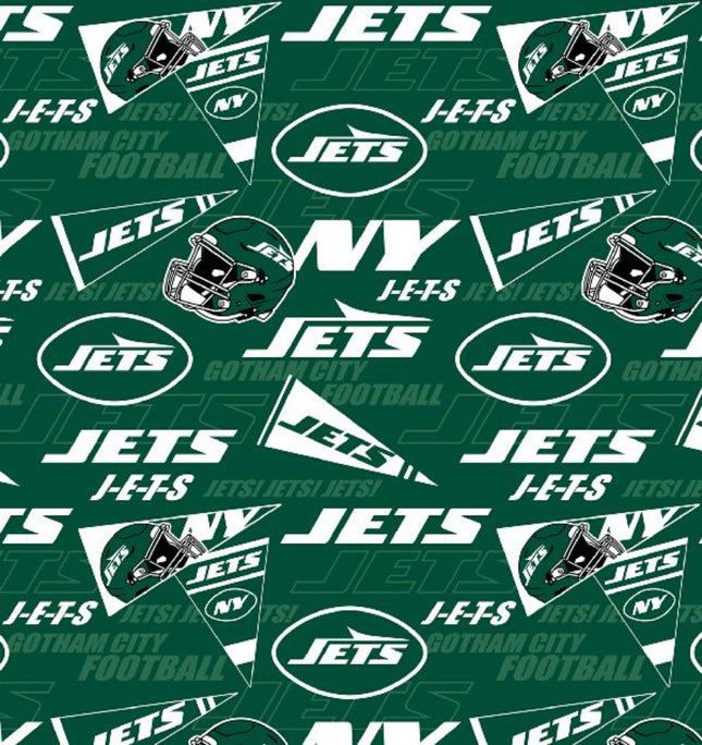 Jets Retro 45" Wide Cotton Fabric