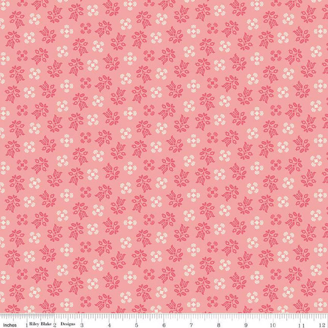 Piece & Plenty Gentle Coral Cotton Fabric