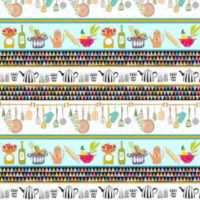 What's Cookin' Stripe Cotton Fabric
