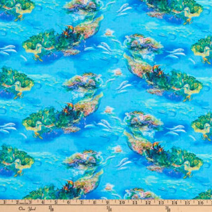 Handmade Placemat Or Table Runner Call of the Sea Merfairy Multi