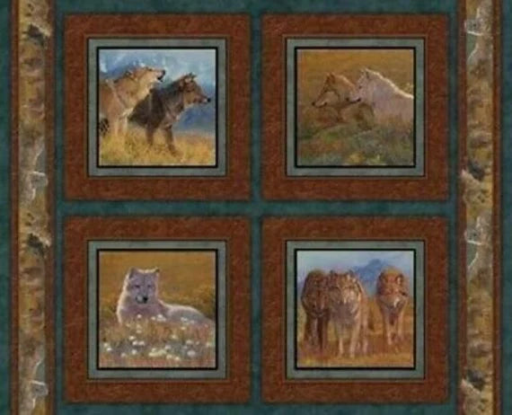 Territorial Trail Pillow Panel Cotton Fabric