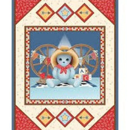 Handmade Tapestry "Western Cowboy Bear Baby”