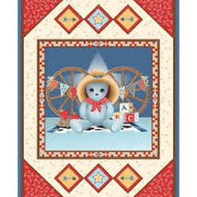 Handmade Tapestry "Western Cowboy Bear Baby”
