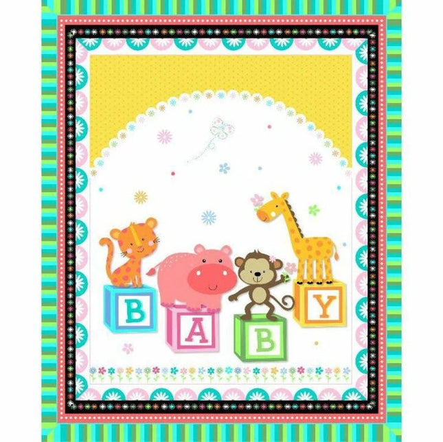 Handmade Tapestry “Baby Animals Blocks”