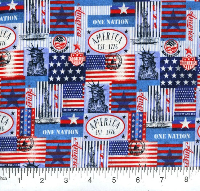 Pillowcase - Patriotic Cotton Table Runner & Placemats
