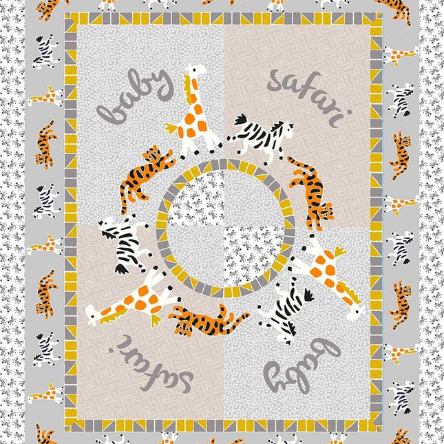 Mosaic Safari 45" Cotton Panel Fabric