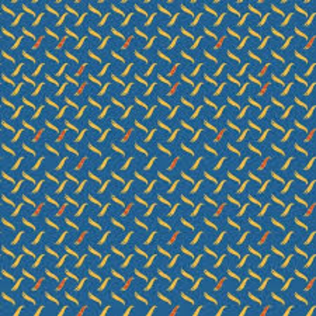 Hot Wheels Classic Metal Plate Blue Cotton Fabric