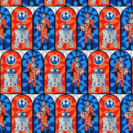 Star Wars Stained Glass Rebellion Cotton Fabric