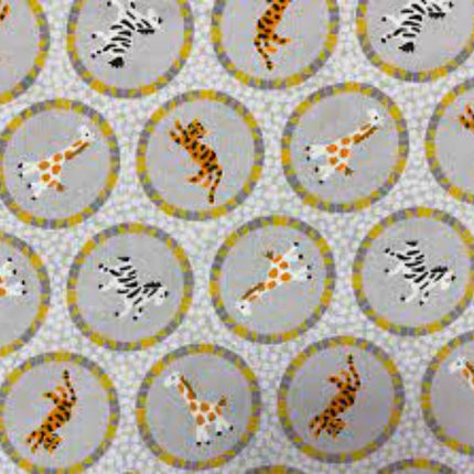 Mosaic Safari Ring Cotton Fabric