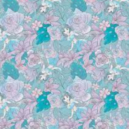 Aladdin Princess Jasmine Floral Cotton Fabric