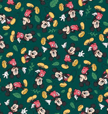 Mickey Traditional Fall Cotton Fabric