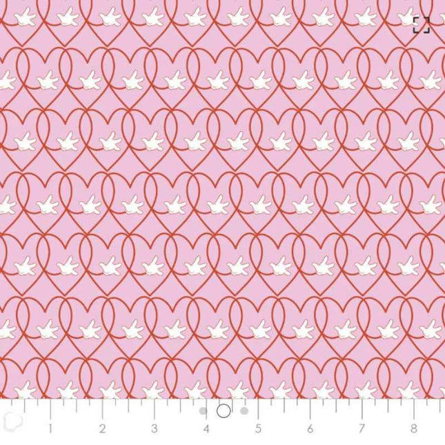 Pillowcase - Minnie Living Her Best Life Minnie Hearts Pink Cotton