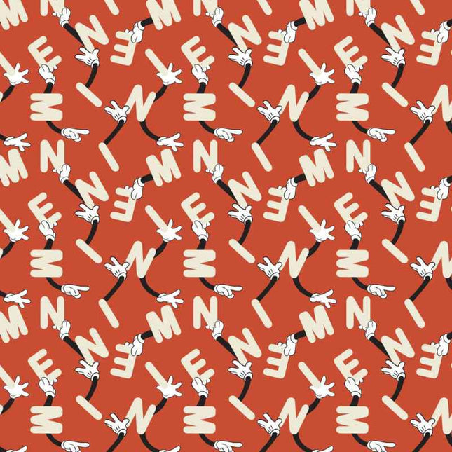 Pillowcase - Minnie Living Her Best Life Minnie Letter Play Red Cotton