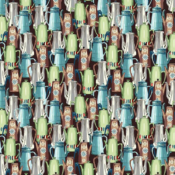 Cafe NOTR Coffee Cotton Fabric