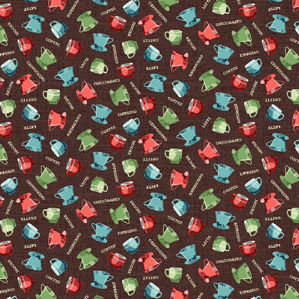 Know Your Coffee Cotton Fabric