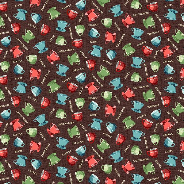 Know Your Coffee Cotton Fabric