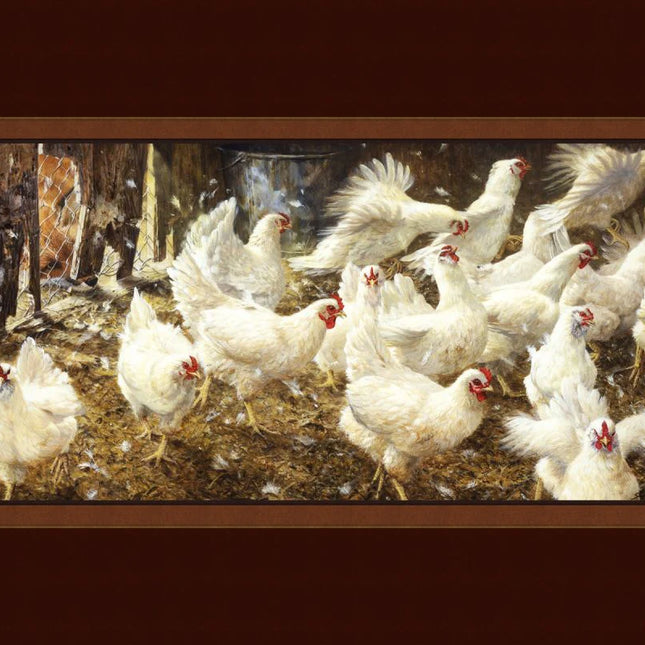 Handmade Tapestry "Sneak Peak Chickens”