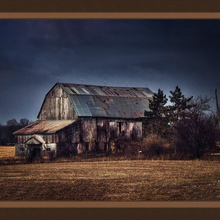 Weathered Barn Panel Cotton Fabric
