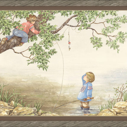 Handmade Tapestry "Fishing Cast of Characters”