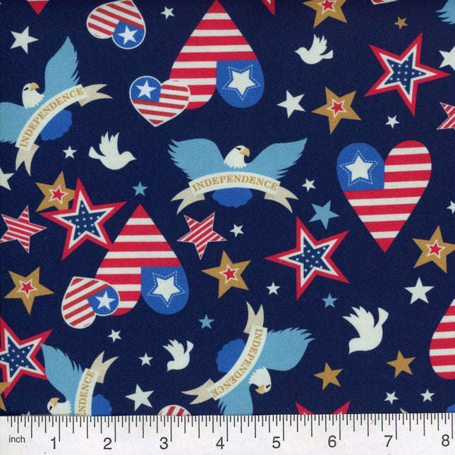 Curtain Valance - Patriotic independence Cotton