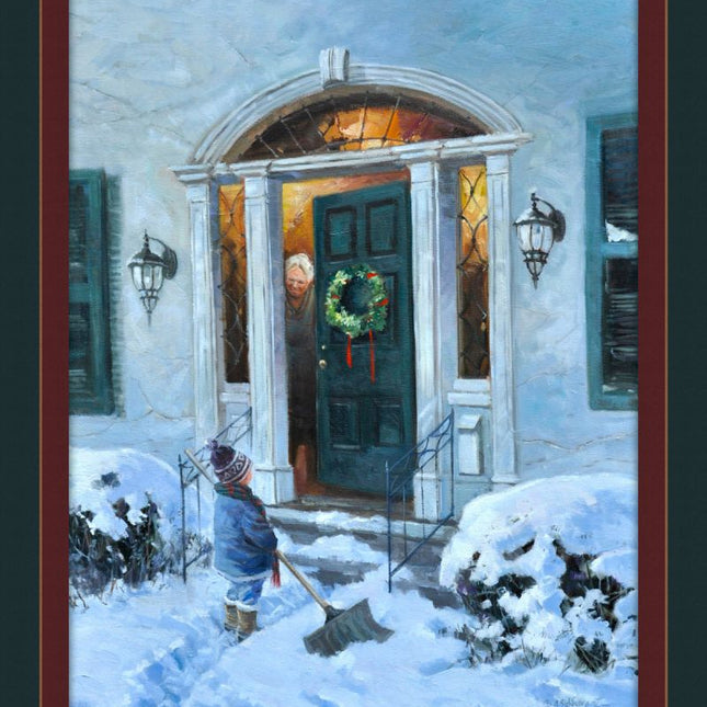 Dollar For Your Driveway Winter 45" Wide Cotton Panel Fabric