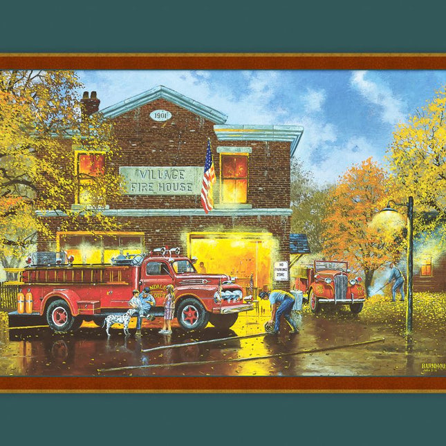 Handmade Tapestry "Every Boys Dream Firetrucks”
