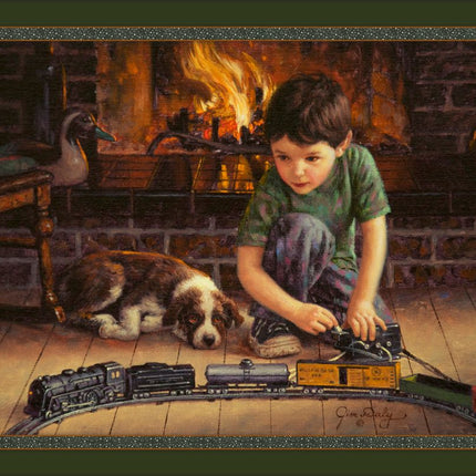 Handmade Tapestry Trains "The Engineer"”