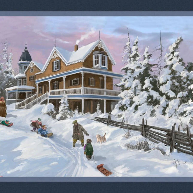 Handmade Tapestry "Winter Coats & Warm Hearts Horse”