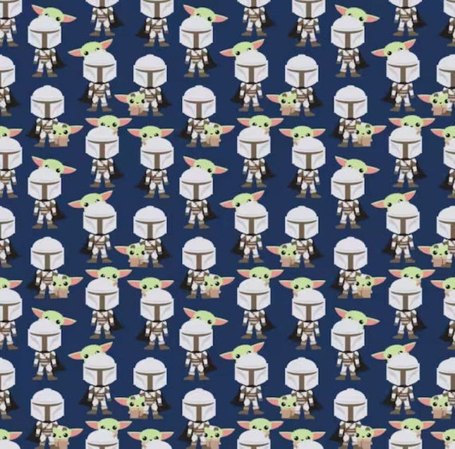 Handmade Blanket, Burp Rag/ Security Blanket, and Bib Star Wars Mando Hello Friend