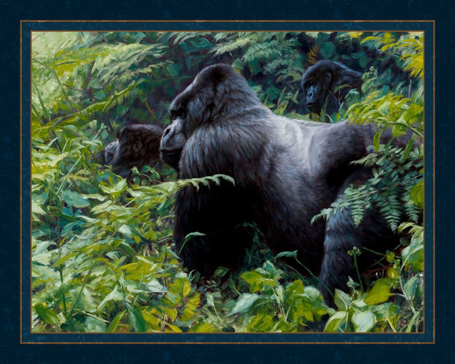 Gahonda In His Gorilla 45" Wide Cotton Panel Fabric