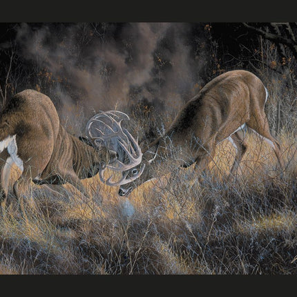 Fierce Rivals Deer Panel Cotton Fabric