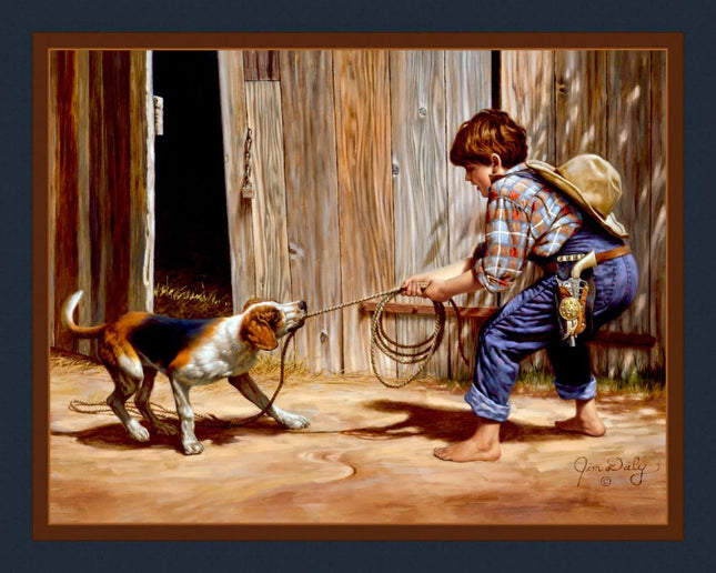 Handmade Tapestry "Western Just a Cowboy Backaroo”