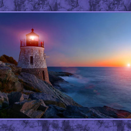 Handmade Tapestry "Lighthouse Sunset”