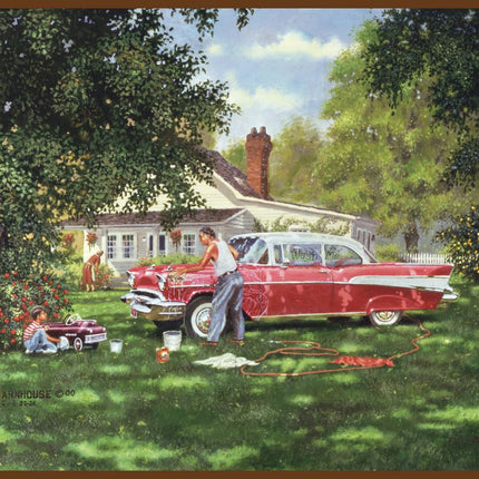 Wash Me Classic Car Panel Cotton Fabric