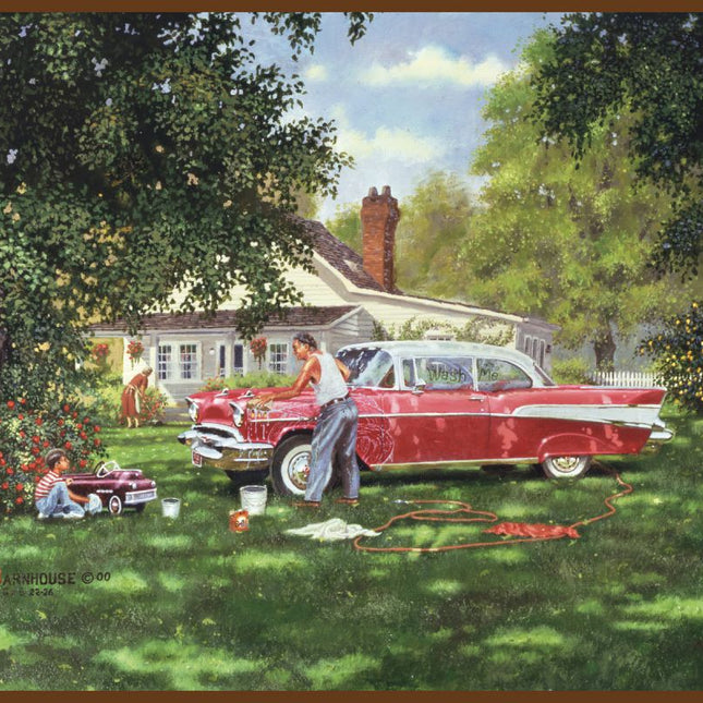 Wash Me Classic Car Panel Cotton Fabric