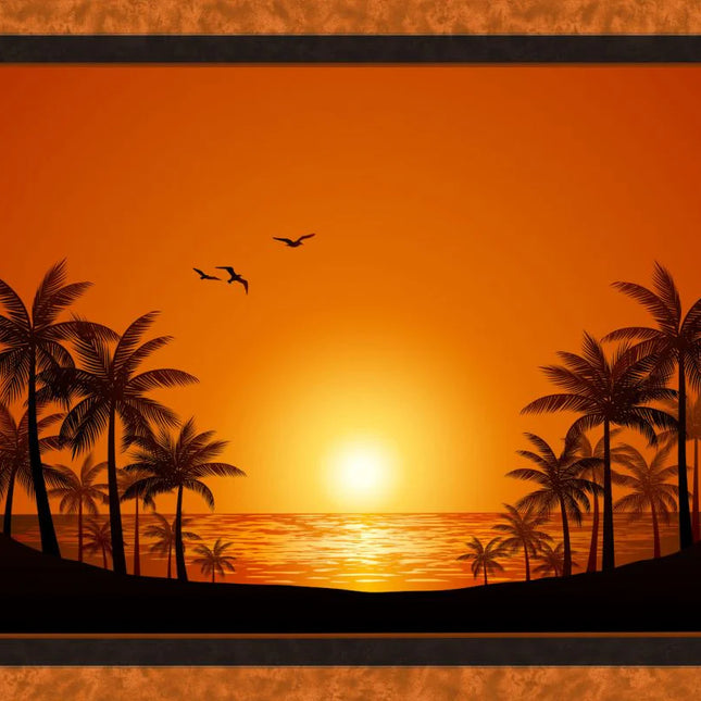 Handmade Tapestry "Palm Beach Sunset”