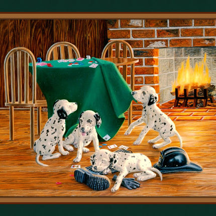 Jokers Are Wild Dalmatian Dog 45" Wide Cotton Panel Fabric