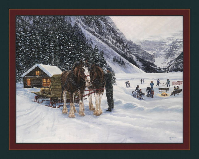 Handmade Tapestry "Western Magic at Lake Louise”