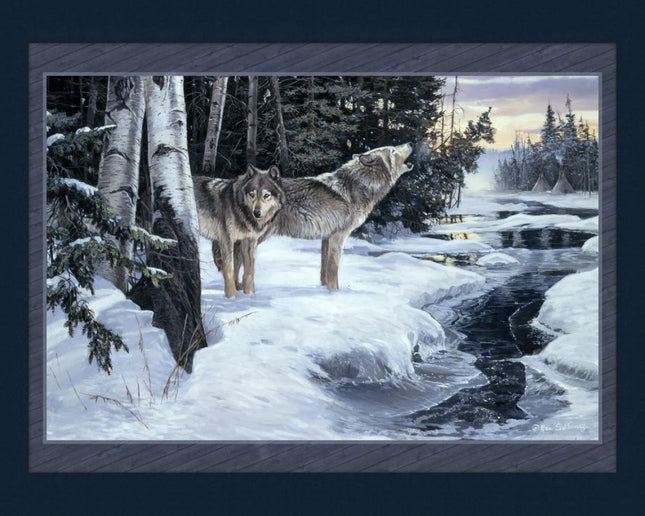 Handmade Tapestry "Wilderness Cry Wolf”