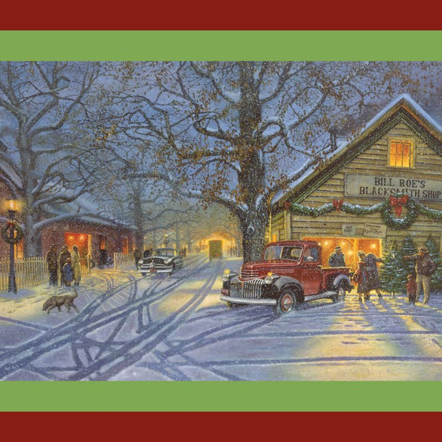 The Perfect Tree Christmas Panel Cotton Fabric