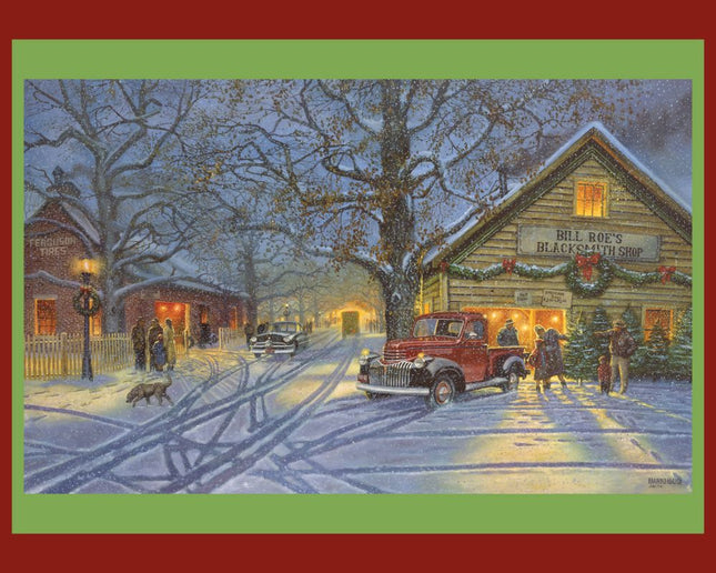The Perfect Tree Christmas Panel Cotton Fabric