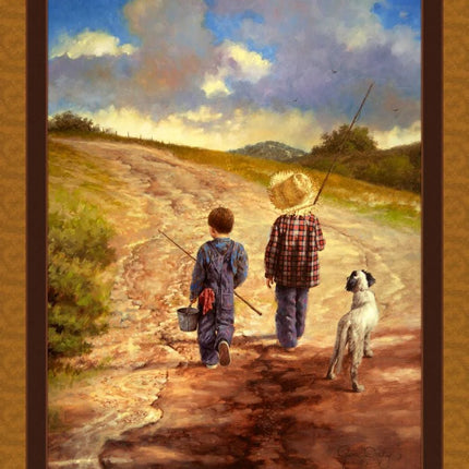 Handmade Tapestry “A Fine Afternoon For Fishing"