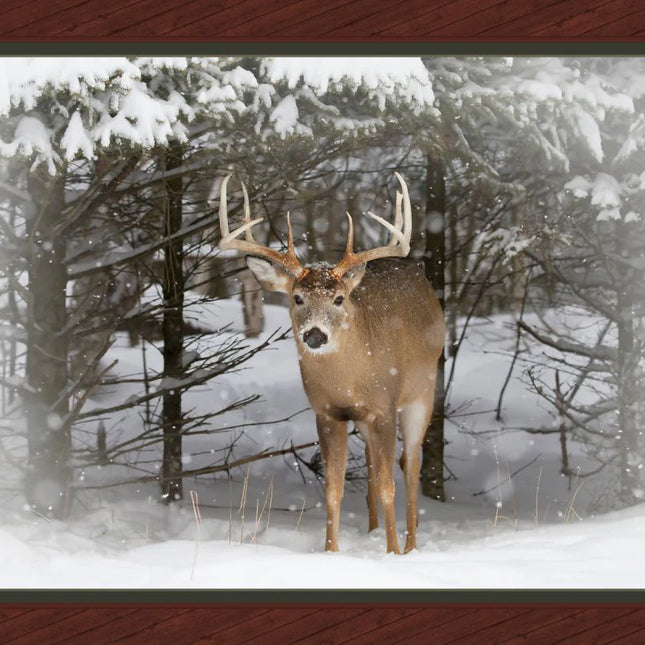 Handmade Tapestry "Winter Trophy Deer”