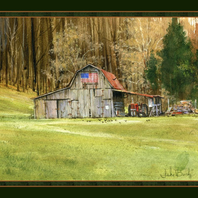 Handmade Tapestry “Barn Hinge Patriotic”