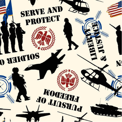 Handmade Valance or Curtain Panel Patriotic Serve and Protect